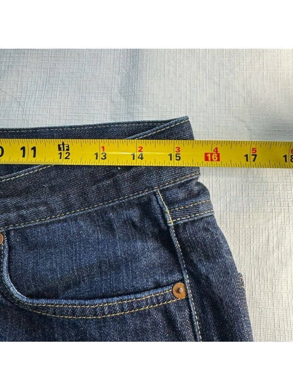 Edwin Japan Dark Blue Straight Fit Jeans 30 - Picture 6 of 11